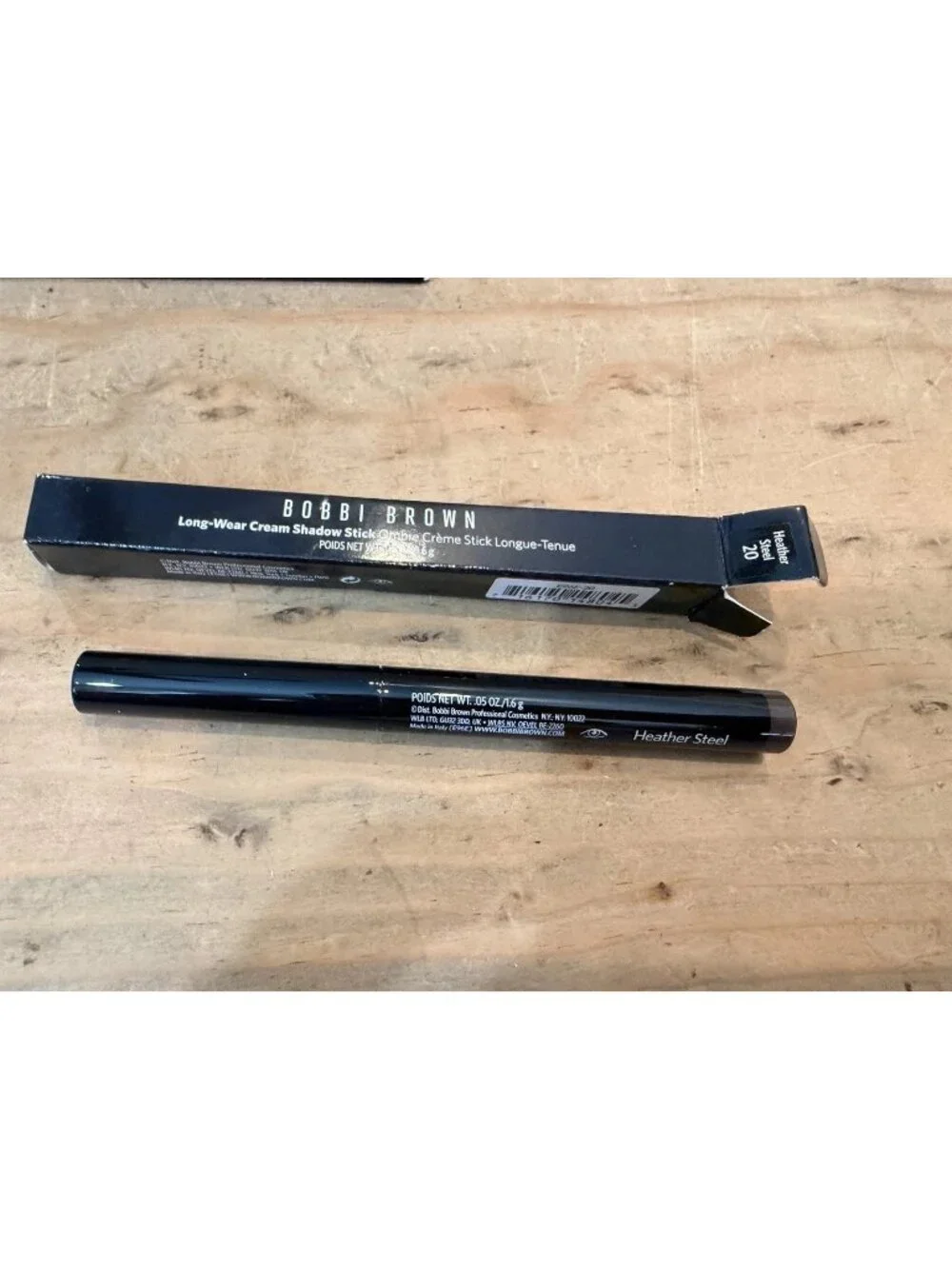 Bobbi Brown Long-Wear Cream Eye Shadow Stick HEATHER STEEL 0.05Oz Full Size NIB